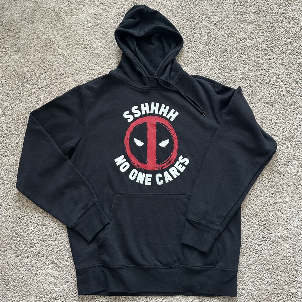 Marvel Deadpool No One Cares Hoodie
